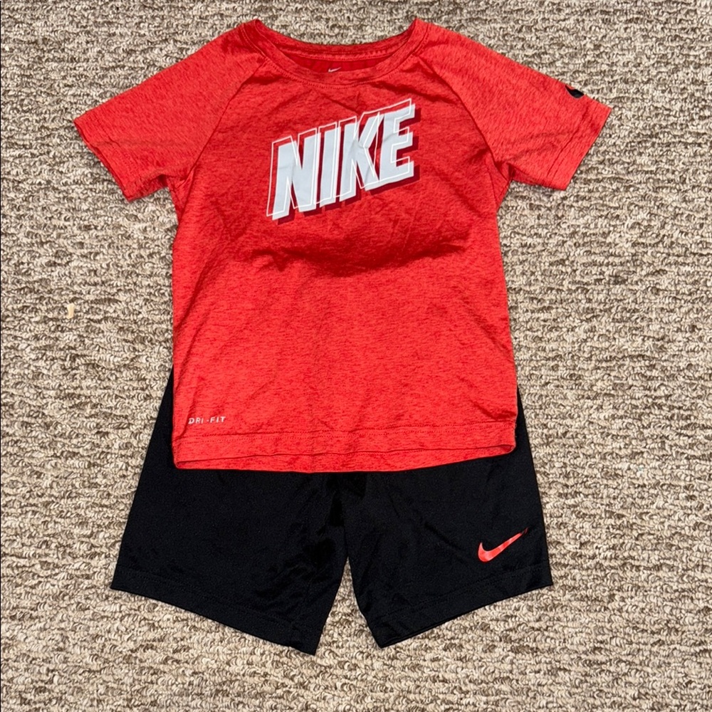 Boy’s Nike Red and Black Athletic Set